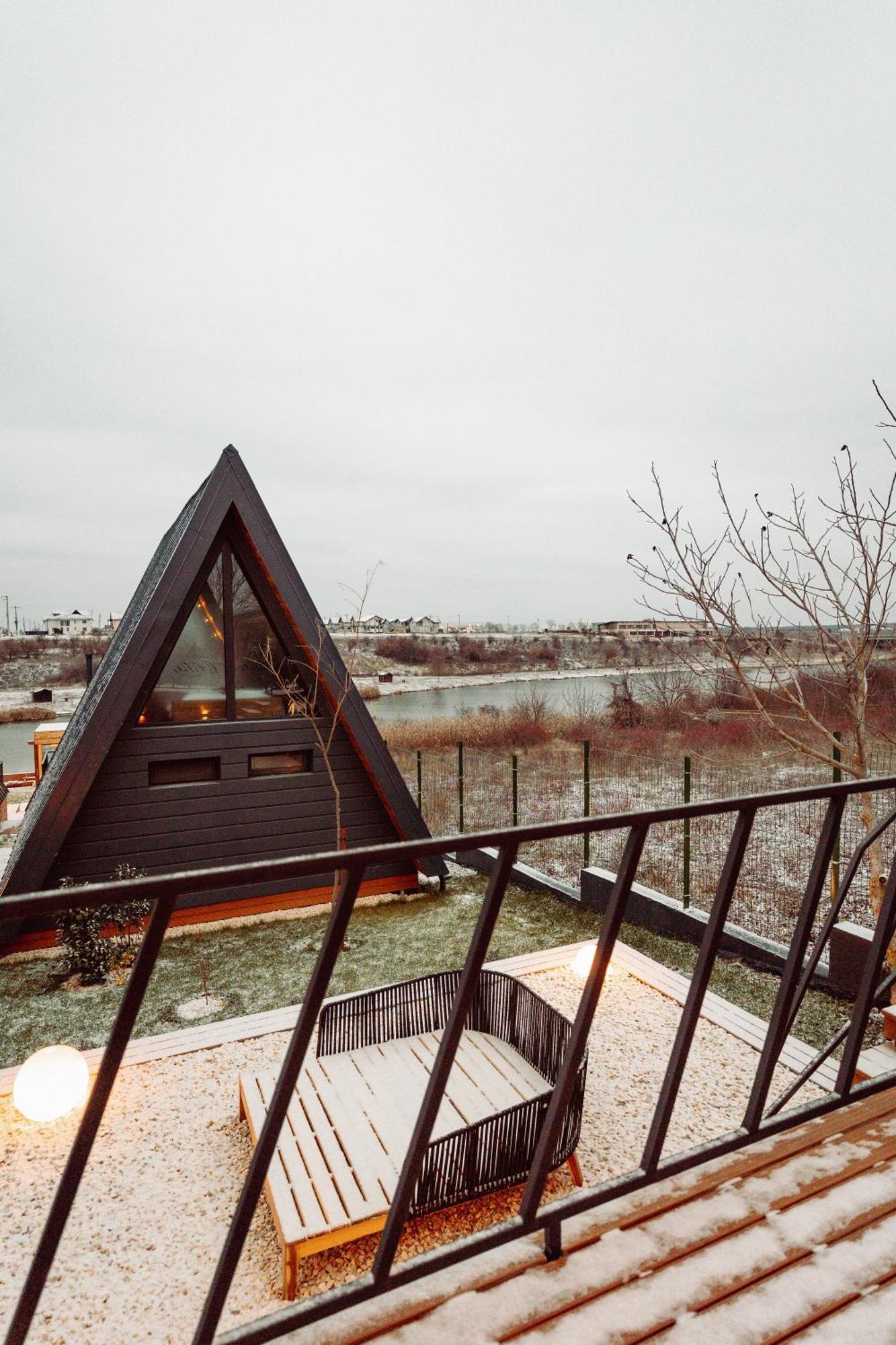 A-By The Lake - Private A Frame Villas Caciulati Exterior foto